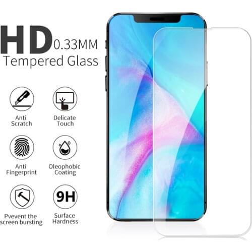 9H Tempered Glass For iPhone 12 7 8 6 S 6S Plus X XR XS MAX Screen Protector For iPhone 11 Pro MAX 12 mini Explosion proof Glass