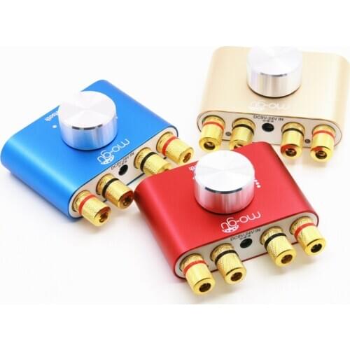 Finished HiFi Digital Amplifier Stereo Mini Bluetooth 5.0 TPA3116 Desktop Power Amp 50W+50W