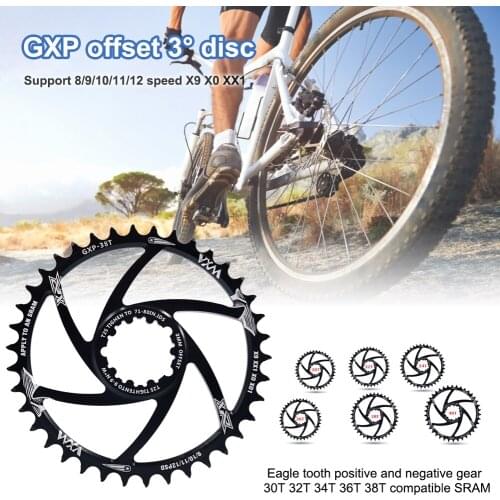 VXM MTB GXP bicycle Crankset fixed gear Crank 34T 36T 38T 40T Chainring Chainwhee for sram gx xx1 X1 x9 GXP pedivela Offset 3MM