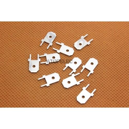 1pc 6.3mm Male Spade Terminal Connector PCB Mount 0.8mm Thickness