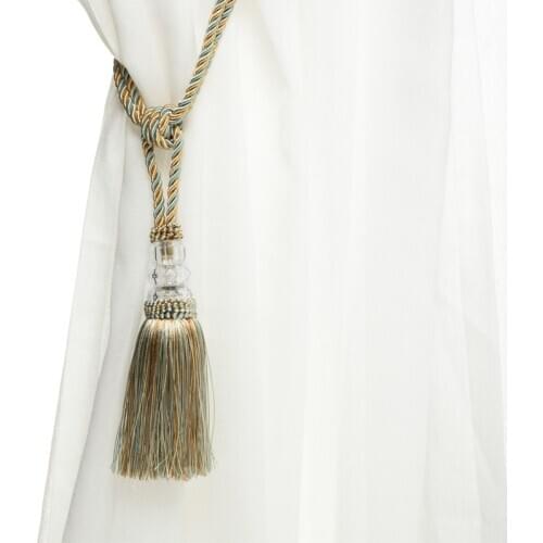 1PC Home Decoration Tassel Curtain Tieback Plastic Ball Straps Accessory Holder Curtain Accessories Buckle Rope