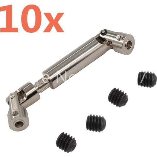 10Pcs Steel Drive Shaft CVD110-155mm For 1/10 Scale Models RC SCX10 90021 90022 90028/TAMIYA/RC4WD/TAMIYA CC01/D90 TF2 Crawler