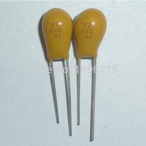 10pcs Tantalum capacitor 22uF 35V 226 Brand New 35V22uF DIP Radial