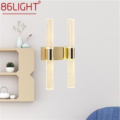 86LIGHT Wall Sconces Lamps LED Modern Luxury Indoor Simple Crystal Lights For Home Bedroom