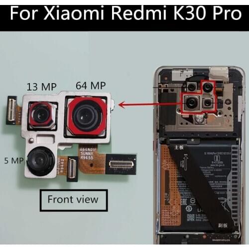 For Xiaomi Redmi K30 PRO Rear-facing Back Camera Main Facing Camera Module Flex Cable Replacement Spare Parts