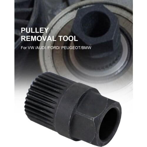 Dewtreetali Alternator Clutch Free Wheel Pulley Removal Tool 33 Spline for VW /AUDI /FORD/ PEUGEOT/BMW Hand Disassembly Tools