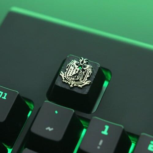 Keycaps Monster Hunter World Game Peripheral For Mechanical Keyboard Aluminum Alloy Key Cap R4 Keycap
