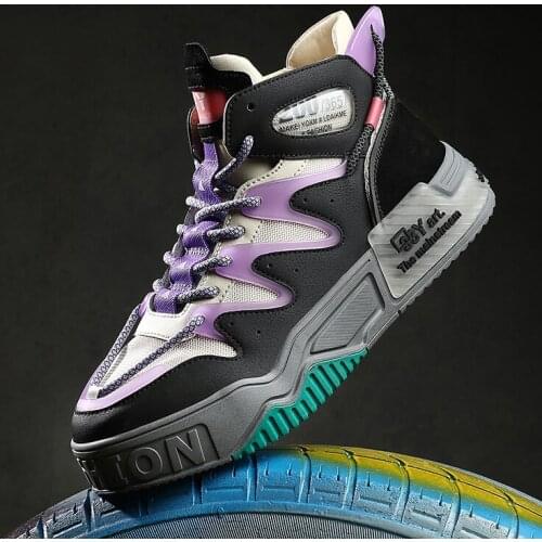 Luxury Sneakers for Men Thick Breathable Men Running Shoes Zapatillas Hombre Chunky Trainers High Top Men Vulcanize Shoes