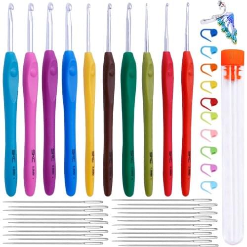 MIUSIE 1.5-6mm Crochet Hook Needle Set For Knitting Needles DIY Handmade Weave Sewing Needles Tool