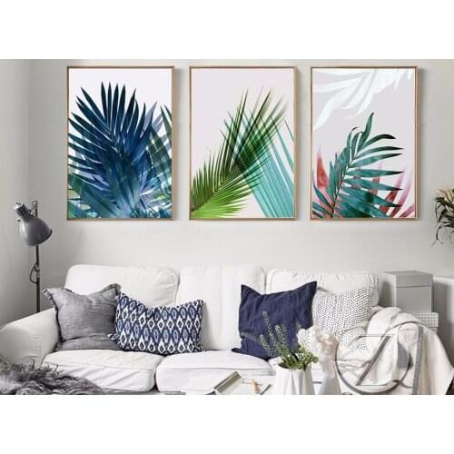 Nordic simple plant leaves decorative painting frameless painting decorative painting unframed