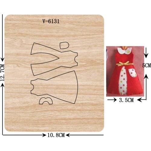 New skirt wooden dies cutting dies for scrapbooking Multiple sizes V-6131