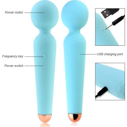 New Upgrade Powerful Dildo Vibrator AV Magic Wand Sex Toys for Woman Clitoris Stimulator Pussy G Spot Vibrating Adult Products