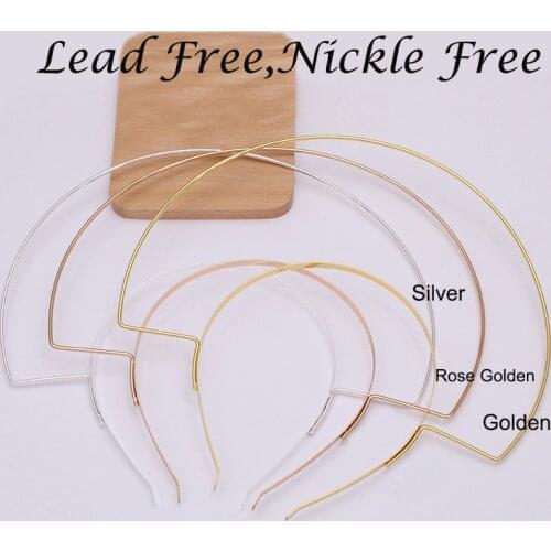 5PCS 22.0cm high Double Layers metal headbands Goddess Aura hairbands big wire hair hoops for DIY bridal tiara crowns