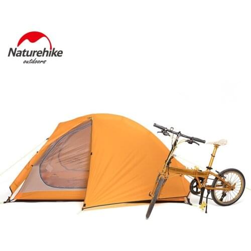 Naturehike Outdoor 2 People 20D Silicon Ultralight Riding Tents Double layer Hiking Climbing Camping Tents Backpacking Cycling T