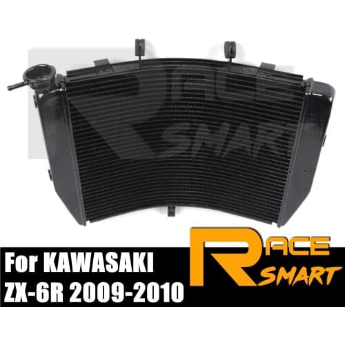 Motorcycle Radiator Engine Water Cooling Cooler System For KAWASAKI Ninja ZX-6R 2009-2010 09 10 ZX6R ZX 6R High Grade Aluminum