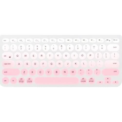 Pink Keyboard Film Adorable Silicone Keyboard Cover Compatible for Logitech K380