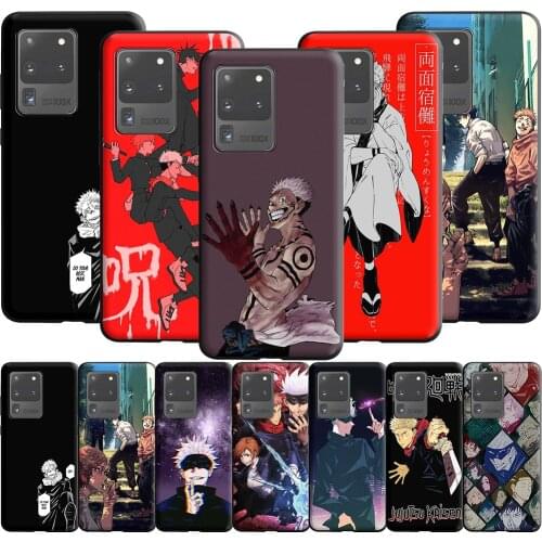 Jujutsu Kaisen Anime Silicone Case for Samsung Galaxy Note 20 10 9 8 S20 Fe S10 S10E S9 S8 Plus Ultra Lite S7 Edge