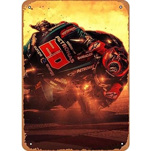 Vintage Look Metal Sign Sport Fabio Quartararo 8"X12" Tin Plate Wall Decor