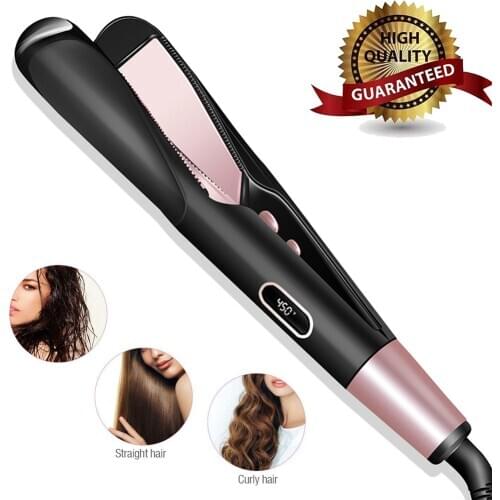 Hair Straightener Curling Iron 2 in 1 Tourmaline Ceramic Twisted Flat Iron Twist Straightening Irons S6606 Perming&Straight