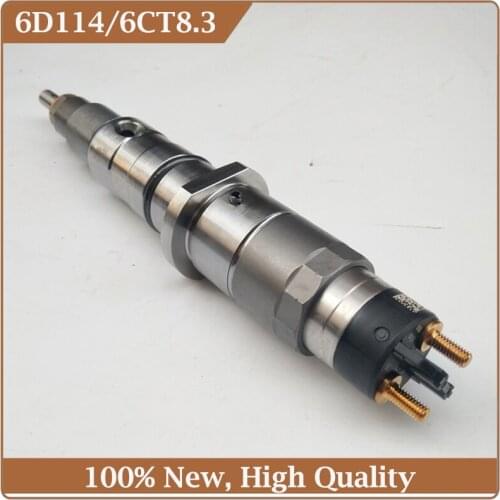 High Quality 6D114 6CT8.3 Engine Fuel Injector 0445120236 for Komatsu PC300-8 PC350-8 Diesel Injector Nozzles