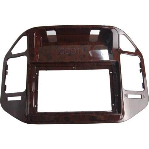 9 Inch Car Radio Player Frame Kit for Mitsubishi Pajero V73 GPS Navigation Fascia Panel for Montero wood for Shogun V77 V75