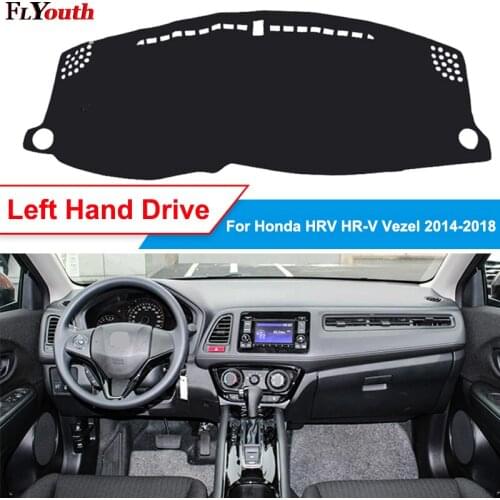 Car Dashboard Cover For Honda HRV HR-V Vezel 2014-2018 Sun Shade DashMat Dash Board Cover Carpet Anti-UV Non-slip 1Pc