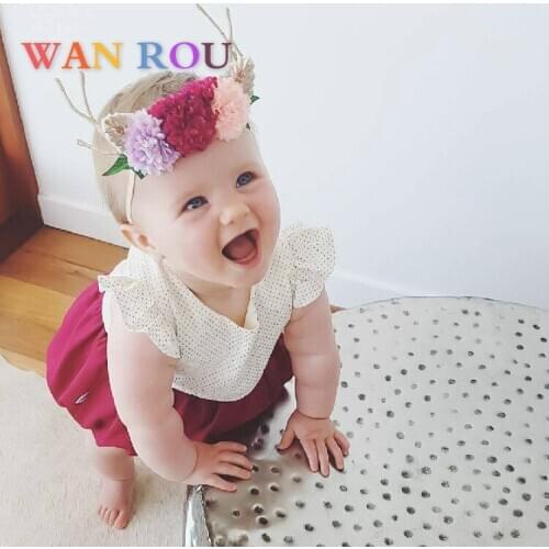 2020 Fashion Newborn Kids Baby Girls New Toddler Infant Princess Dot Sleeveless Cute Polka Bodysuit 0-3 Years Bodysuit Jumpsuit