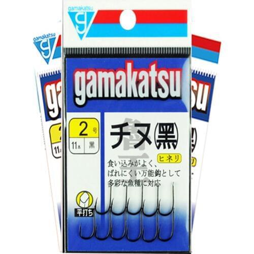 3packs/lot Gamakatsu Authentic C1CH8 Fishing Hooks Carp Fishing Hooks Carbon Steel Peche Fishing Barbed Hook Fish Anzol Pesca