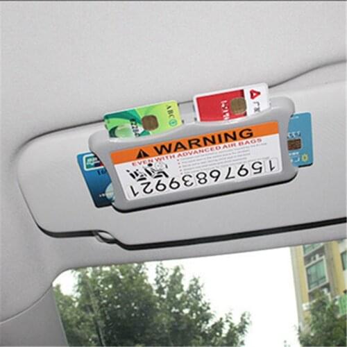 Car Sun Visor Card Holder Multi-Function Card Inserter For Skoda Volkswagen vw POLO Tiguan Passat CC Golf GTI R20 R36 EOS Sciroc