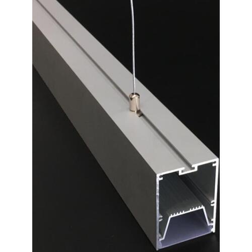 Free Shipping Wide size 50mm inner wide LED Aluminium Extrusion Recessed LED Aluminum Channel With Wings 1.8m/pcs 18m/lot