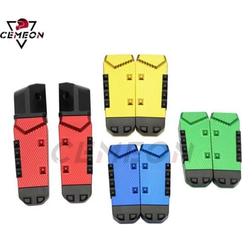 For Kawasaki Z650 Z750 Z800 Z900 Z1000 Z1000SX ER-6N ER-6F Motorcycle CNC aluminum rear foot nail pedal passenger pedal