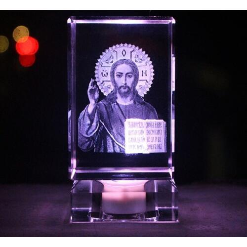 Emmanuel Immanuel Catholic Church Christmas Christening & Baptism Easter Halloween Jesus Christ 3D crystal art sculpture statue