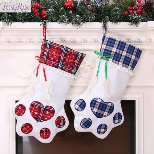 Новогодние подарочные пакеты FENGRISE China At AliExpress