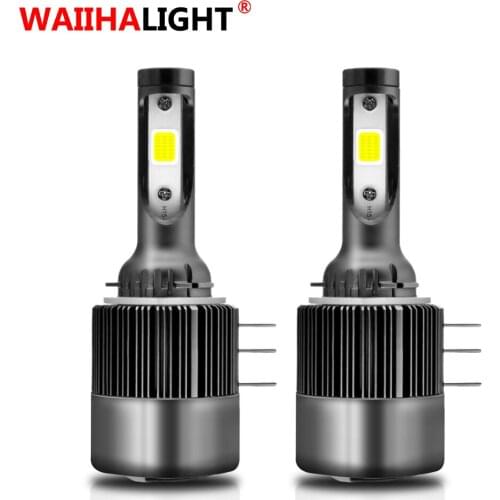 H15 Car Headlight Bulb LED 6000K White Running Lights 12V High Quality Diode Lamps 11000LM 55W/bulb with COB Chips