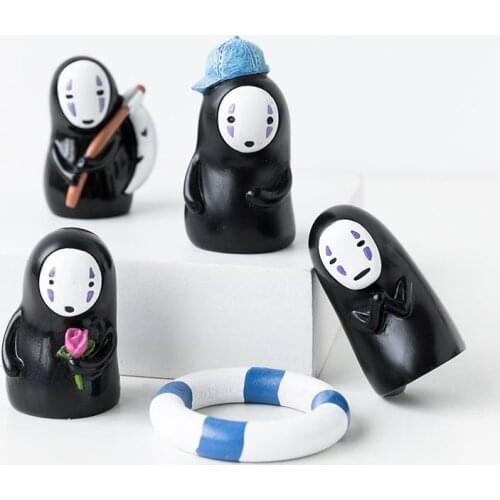 DIY Decor Studio Ghibli Spirited Away No Face Man Figures Toy Miyazaki Hayao Swing No Face Man Action Figure Model Toy Figures