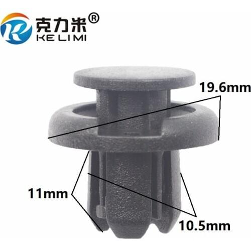 KE LI MI 50x Fit 10.5mm Push Type Fastener Universal Car Bumper Clip Retainers