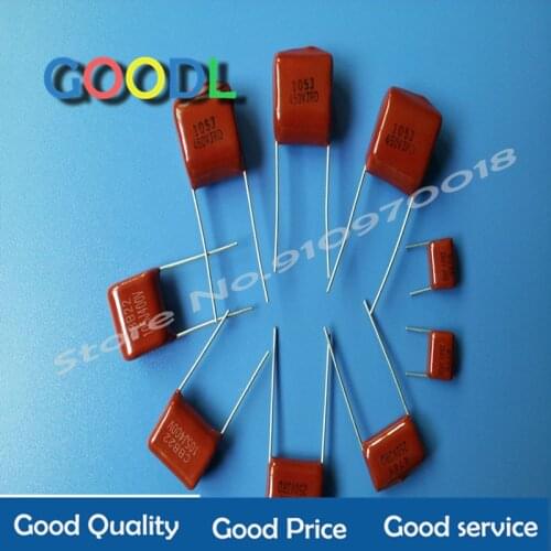 Condensador de película de polipropileno CBB, 10 Uds., 1500V104J 630V684J 250V475J 250V475J 630V224J 400V684J 63V105J 630V104J 4