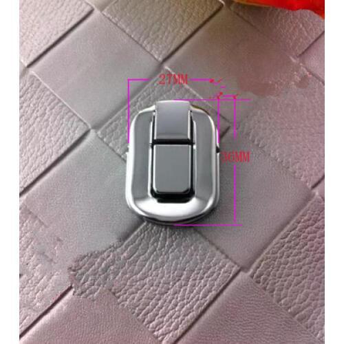 Metal packaging gift box button cosmetic box buckle chrome iron hasp box lock