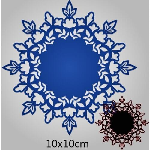 100*100mm snowflake pattern Metal Cutting Dies Crafts Stencil For DIY Scrapbooking Album stamp Paper/photo Cards Embossing Die