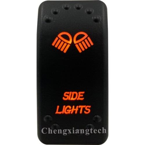 Orange Led Light - Car Boat Caravan Marine Rocker Switch- Laser Eatched- Side Lights - for Carling ARB NARVA 4X4 -Waterproof