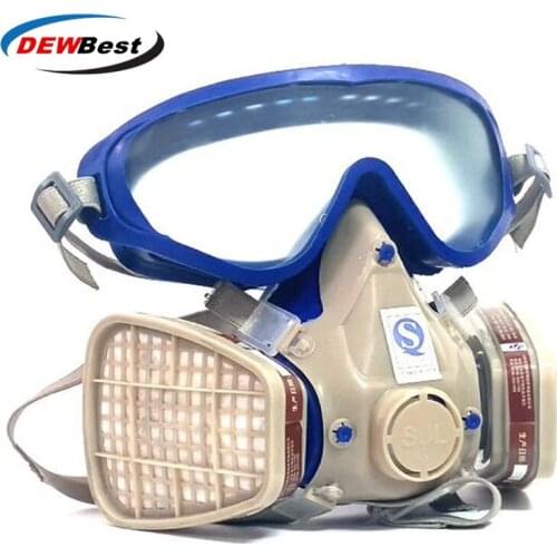 Dewbest dust mask rubber gas mask half facepiece reusable respirator