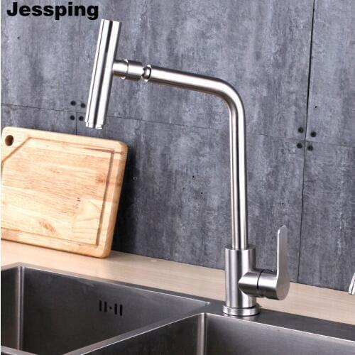 Hot and cold water mix kitchen faucet heavy weight thickness tap
