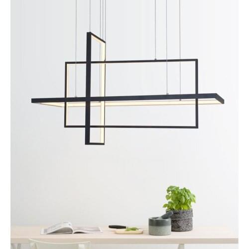 UMEILUCE Modern Pendant Lights Led Geometric Aluminium Hanging Lamp Smart Fixture for Living Bed Dining Room Kitchen Lighting