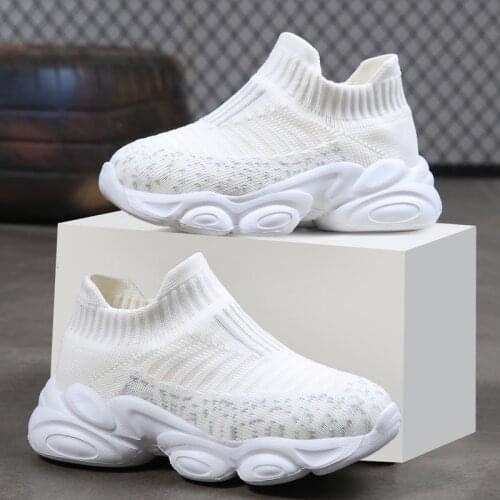 Boys Girls Sport Shoes Kids Anti-skip Breathable Running Shoes Brand Comfort Sneakers Outdoor Teenagers Walking Lightweight