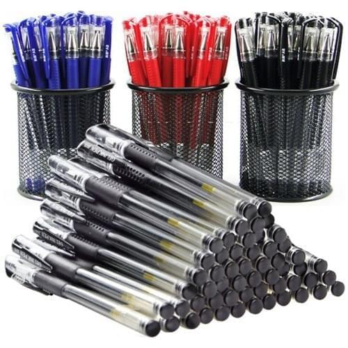 Student Exam Gel Pen 0.5mm Black Red Blue Pen Water Pen Carbon Pen Refill Signature Pen Office Stationery