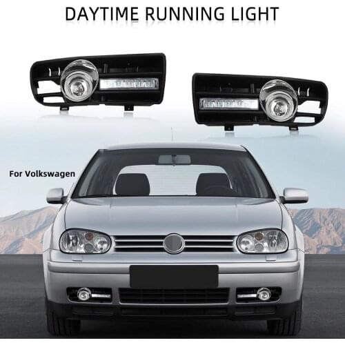LED Fog Lights for golf 4 headlight fog light for Volkswagen fog Lamps for VW golf MK4 1997-2006 Day Running Lights Driving