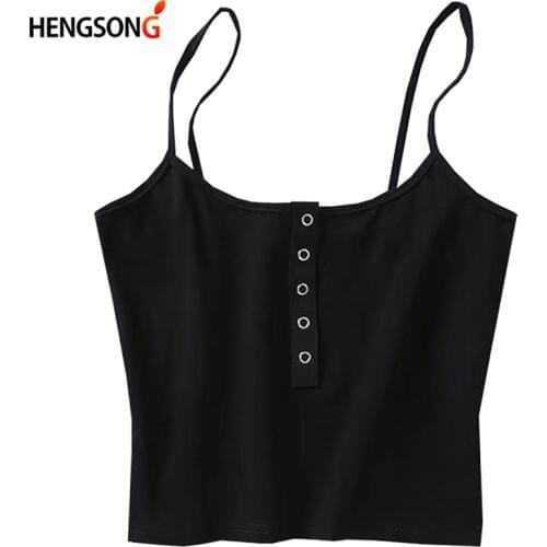 Summer Women Strap Crop Top Women Sexy Backless Leakage Navel Solid Camisole Sexy Tank Top Tube Top Breathable Crop Tops