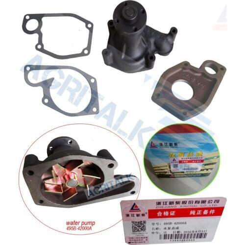 The water pump with gasket kit for Xinchai engine A495BT, part number: 495B-42000A