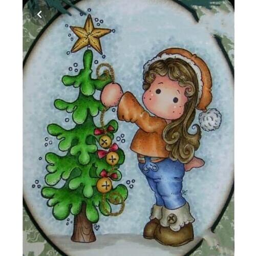 Yulan girl Transparent Silicone Rubber Stamp and die Sheet Cling Scrapbooking DIY Cute Pattern Photo Album Stamp