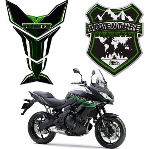 Helmet Protector VERSYS Stickers For Kawasaki 300 400 650 1000 Adventure VERSYS-X 250 Tank Pad Luggage Aluminum Case Trunk 2020
